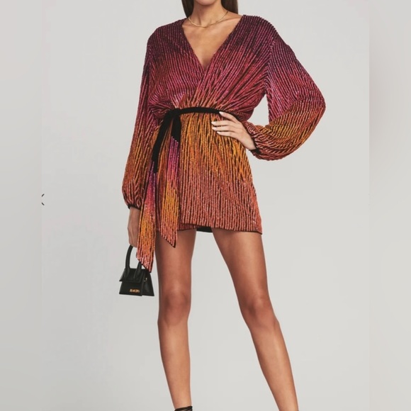 NWT- Retrofete GABRIELLE SEQUIN OMBRE
ROBE Dress, XS - SOLD OUT - Picture 3 of 7